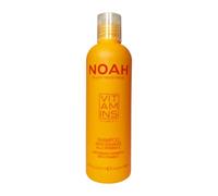 NOAH Shampoo antiossidante da 250 ml, detergente per capelli senza solfati, senza silicone, con vitamina E e proteine del grano idrolizzate, formula delicata a base vegetale per tutti i tipi di