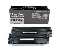 NoahArk Compatibile per CB435A Cartucce Toner utilizzo per HP LaserJet P1005 P1006 P1007 P1008 P1009 Stampante (2 Nero)