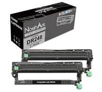 NoahArk Compatibile per DR248 DR-248 DR248CL Unità di tamburo di ricambio per Brother DCP-L3515CDW DCP-L3520CDW DCP-L3527CDW DCP-L3560CDW MFC-L3740CDW MFC-L3760CDW HL-L3215CW HL-L3220CW (2 Confezioni)