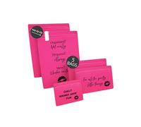 Noaks Bags - Set di 5 sacchetti con chiusura lampo inodore e impermeabili (IPX8), con scomparto per scrivere, organizer per borse, borsa per cosmetici, borsa per cosmetici, borsa a mano, borsa a secco