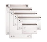 Noaks Bag Sacca Impermeabile, Smart Set (1*XS, 2*S e 2*M), ZIP Sacchetti con Chiusura Ermetica, Trasparente