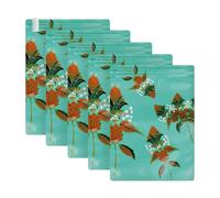 Noaks Confezione da 5 sacchetti, sacchetti impermeabili, IPX8, ermetici e inodori, organizer da viaggio, Flower, M | 5 bags, Sacco a pelo