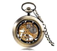 NOALED Classico retrò elegante orologio da tasca meccanico a carica manuale ciondolo regalo di compleanno per uomini e donne di lusso, predefinito