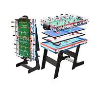 NoaLED Gioco multi sportivo da 4 piedi, 4 in 1, calcio balilla, tavolo da biliardo, tavolo da ping pong, giochi per famiglie per interni pesanti, giochi sportivi, regali divertenti