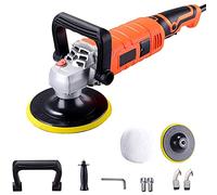 NOALED Kit lucidatrice per Auto elettrica da 980 W, Regolazione a 6 velocità 850-3200 Giri/min, tamponi in Spugna per ceratura da 150 mm con Accessori, Borsa per lucidatura Auto, Dettagli