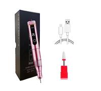 NOALED Lima elettrica per Trapano per Unghie Senza Fili, rettificatrice per Unghie, Professionale per Unghie in Polvere di Gel Acrilico, Kit Portatile per Trapano per Unghie per M