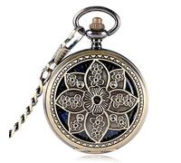 NOALED Orologio da taschino meccanico Uomo Donna Orologio al quarzo antico Visualizzazione dei numeri per orologi da taschino con collana retrò per adolescenti Vintage