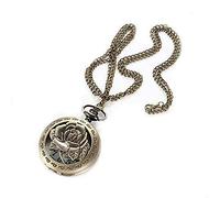 NOALED Orologio da taschino Orologio da taschino al quarzo con fiore rosa antico, orologio da taschino con pendente, orologio da donna, regalo di compleanno, orologi