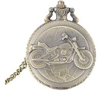 NOALED Orologio da Taschino Vintage, Catena per Orologio da Taschino, Orologio da Taschino per Uomo, Orologio da Taschino per Motocicletta, Collana con Ciondolo in Lega Vintage in Bronzo da Regalare