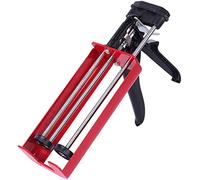 NOALED Pistola per Cartuccia Bicomponente Pistola per Sigillatura A Doppia Cartuccia con Impugnatura Comfort Applicatore Manuale Pistola di Ferro per Resina Epossidica Acrilica Poliuretano-Rosso in