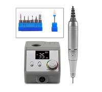 NOALED Rettificatrice per Unghie 35000 Giri/min Supporto Portatile Set di Trapani elettrici per Unghie, Trapano a Batteria per Manicure Pedicure lucidatore per Unghie per Fai da Te Hom