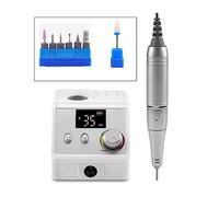 NOALED Rettificatrice per Unghie 35000 Giri/min Supporto Portatile Set di Trapani elettrici per Unghie, Trapano a Batteria per Manicure Pedicure lucidatore per Unghie per Fai da Te Hom