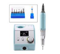 NOALED Rettificatrice per Unghie 35000 Giri/min Supporto Portatile Set di Trapani elettrici per Unghie, Trapano a Batteria per Manicure Pedicure lucidatore per Unghie per Fai da Te Hom