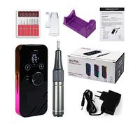 NOALED Rettificatrice per Unghie 35000 Giri/min Trapano Elettrico Portatile per Unghie, Set di frese per Unghie Ricaricabili per Manicure, Punte per Unghie Manicure Na