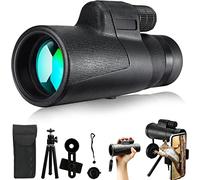 NOALED Telescopio monoculare 12 x 50, binocolo monoculare HD con Supporto per Telefono Cellulare e treppiede, Nebbia Impermeabile Antiurto, FMC e BAK4 Prism Monocular Scope
