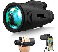 NOALED Telescopio monoculare, 40X60 HD Telescopio monoculare Telescopio Cellulare Binocolo Obiettivo FMC BAK4 Impermeabile con Supporto e treppiede per Arrampicata Bird Watching Conc