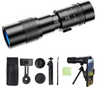 NOALED Telescopio monoculare, 4K 10-300X40mm HD Telescopio Monoculare TeleHandy Binocolo Obiettivo FMC BAK4 Impermeabile con Supporto e treppiede per Arrampicata Bird Watchin