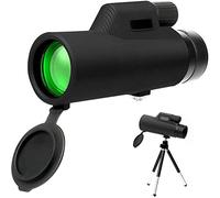 NOALED Telescopio monoculare Mirino Impermeabile, Telescopio monoculare 12x50 Ad Alta Potenza BAK4 Prism HD Monoculare con Supporto per Smartphone e treppiede per Uccelli Adulti WA