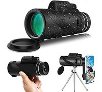 NOALED Telescopio monoculare, telescopio monoculare HD ad Alta Potenza 40X60 per Adulti con Supporto per Smartphone e treppiede monoculare Impermeabile con per Il Birdwatching Campin