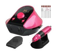 NOALED Trapano Elettrico per Unghie, rettificatrice per Unghie, Set Manicure per frese Professionali da 45000 Giri/min per Salone di Manicure per Unghie acriliche, Basso Rumore Na