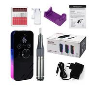NOALED Trapano per Unghie, Trapano Elettrico Portatile da 35000 Giri/min, Set di frese per Unghie Ricaricabili per Manicure, Punte per Unghie Lima per Unghie per Manicure Pr