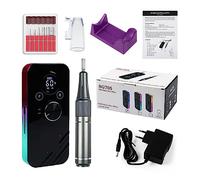 NOALED Trapano per Unghie, Trapano Elettrico Portatile da 35000 Giri/min, Set di frese per Unghie Ricaricabili per Manicure, Punte per Unghie Lima per Unghie per Manicure Pr
