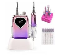 NOALED Trapano per Unghie, Trapano per Unghie Professionale 35000 RPM Kit di Set di Macchine per Manicure Ricaricabili per Lime per Unghie elettriche Portatili per Forniture per Unghie Pr
