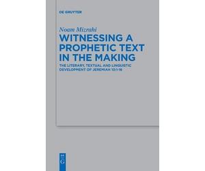 Noam Mizrahi Witnessing a Prophetic Text in the Making (Tascabile)