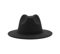 NOAMED Cappello classico in feltro autunnale e invernale, cappello jazz etnico tibetano a tesa larga, cappello a cilindro cappello da cowboy Fengyan (colore: C8, dimensioni: 56-58 cm)