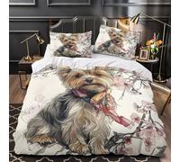 NOASDGYEI Lupi YinYang copripiumino Set di 3 Pezzi ultra microfibra motivo 3D con federe per cuscini incluso federe Mito della natura Set Di Copripiumino for ragazze e bambini Super king（260x220cm）