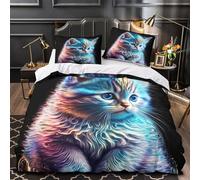 NOASDGYEI Metà di cocco Set Di Copripiumino 3 pezzi ultra microfibra stampa di 3D incluso federe con federa Design floreale tropicale copripiumino for ragazzi e bambini Super king（260x220cm）