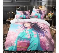 NOASDGYEI Murale di animali Set Di Copripiumino Set di 3 Pezzi microfibra morbida stampa di 3D con cerniera per cuscini con federe Popolo indiano copripiumino for coppie e adulti Double（200x200cm）