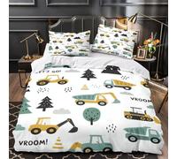 NOASDGYEI Numeri colorati Set Di Copripiumino 3 pezzi microfibra stampa di 3D con federe per cuscini incluso federe Cartone animato educativo copripiumino for coppie e ragazzi Super king（260x220cm）