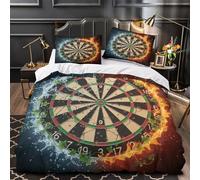 NOASDGYEI Silhouette di ballerina Set Di Copripiumino Set di 3 Pezzi microfibra stampa 3D con federe per cuscini con cerniera Danza cosmica copripiumino for adulti e bambini King（220x240cm）