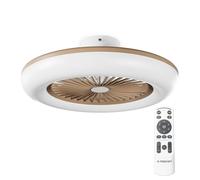 Ventilatore da soffitto senza lama Noaton Callisto con luce e controllo 26W Oro