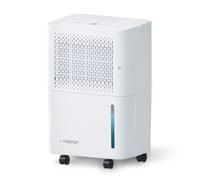 Deumidificatore Noaton DF 4110, max 11.5L/24h, dimensioni ambiente circa 65 m³(~25 m²), 230 W, serbatoio dell'acqua da 2.1l, tubo di scarico, timer, con sensore di umidità - Contro l'umidità, la muffa