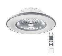 Ventilatore da soffitto senza pale Noaton Vega con luce e controllo 26W Grigio