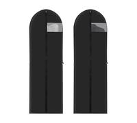 Noaxylic 2 Pezzi Porta Abiti da Viaggio, 180x60 cm Copriabiti da Armadio, Sacchetti per Abiti Pieghevoli, Copriabiti Antipolvere per Cappotti, per Completi, Cappotti, Armadio, Porta Vestiti da Viaggio