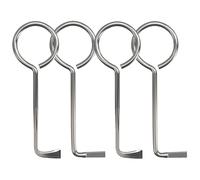 Noaxylic 4 Pezzi Chiave Passepartout Universale, Acciaio Inox Lockpicking Set, Strumento di Apertura, Grimaldelli, Robusto, In Acciaio Inossidabile, per Porte Interne, Serrature Antifurto
