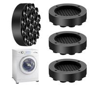 Noaxylic 4 Pezzi Piedini Lavatrice Antivibrazione, Piedini Gommine per Lavatrici, Tampone in Silicone Antiscivolo per Lavatrice, Universali, Adatto per La Protezione di Lavatrici e Prolungando