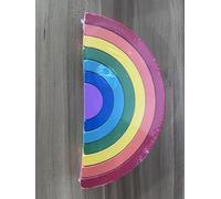 Noaxylic Arcobaleno Legno, Arcobaleno Giochi Legno, Torre Impilabile per Prescolari, Color Geometria Giocattolo, 7 Colori Diversi Geometria, Partire da 1 Anno in poi, Ragazzi e Ragazze