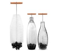 Noaxylic Scovolino per Bottiglie, Manico Lungo 32 cm Spazzola per Bottiglie, Lungo Manico Spazzola di Bottiglia, Scovolino Multifunzionale, per Biberon, Vetro, Tazza, Bollitore, Vaso