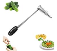 Noaxylic Spiral Cutter, Affettatrice a Spirale per Verdure, Utensile Manuale Tagliare Verdure a Spiral Portatile, Taglierina per Patate a Spirale, Spiralizzatore per Carota, Zucchina, Cetriolo, Frutta