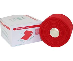 NOBAHAFT fine fixation bandage tape red 20 m x 6 cm, single packed by Noba Verbandmittel