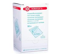 NOBATOP 8 impacchi in tessuto non tessuto, 4-strati,5 x 5 cm, sterile (60 X 2 pezzi)