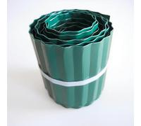 NOBBAT Bordo per prato in acciaio Corten, bordura per aiuole in metallo zincato, facile da installare, barriera antiradici per aiuole o come bordo per falciare l'erba(Verde,20cmx3m)