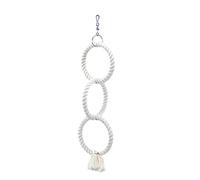 Nobby Cage Toy, 3 anelli di arrampicata in cotone piccoli, 48/14 cm bianchi