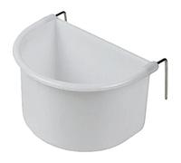 Nobby ciotola con gancio di metallo 75 ml bianco
