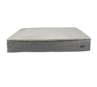 Nobby 61730 - Tappetino ortopedico confortevole, rettangolare, motivo Calbu, 100 x 65 x 16 cm, colore: grigio