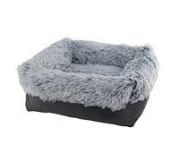Nobby 61761 - Letto comfort quadrato NURU grigio; 75 x 60 x 23 cm (lunghezza x larghezza x altezza)